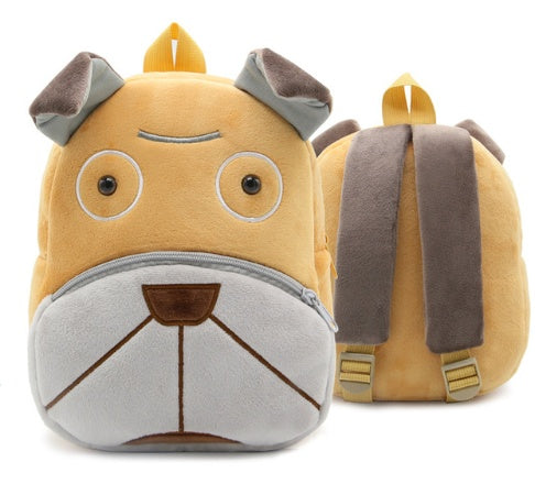 Children School Backpack - Cartoon Rainbow Design, Soft Plush Material For Toddler, Baby Girls Kindergarten Kids School Bags