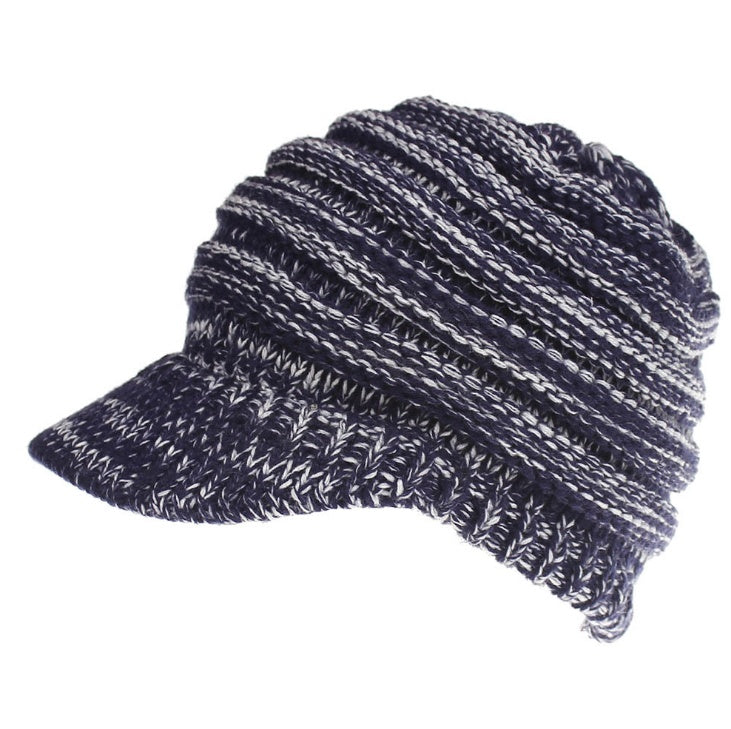 Women Ponytail Beanies - Autumn Winter Hats Female Soft Knitting Caps Warm Ladies Skullies