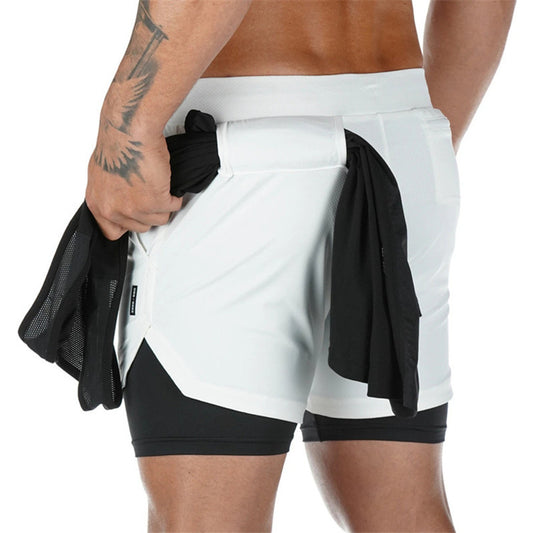Summer Running Shorts - Men 2 in-1 Shorts