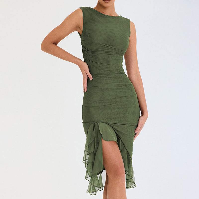 Summer Slim Skinny Sleeveless Dress - Fashion Party Club Dresses