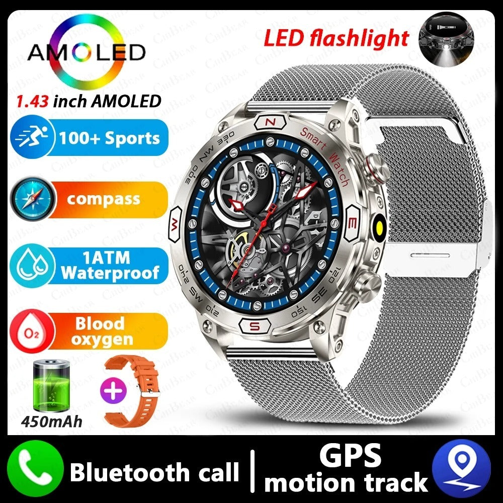 Smart Watch - HD AMLOED Screen Bluetooth Calling Sports Watch