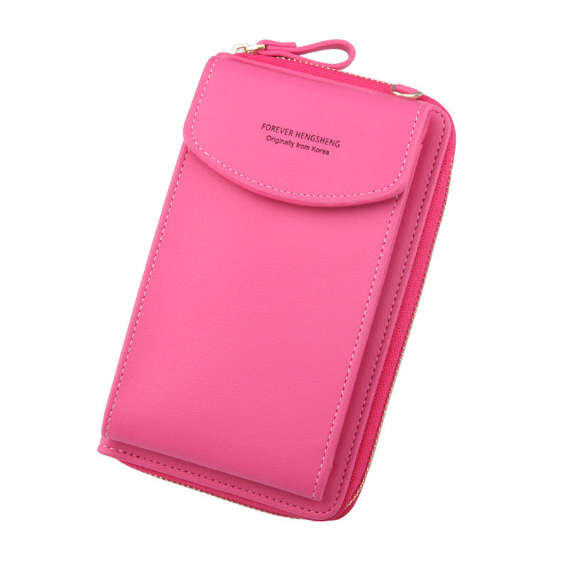 Mobile Phone Bag Zipper - Women Diagonal Bag