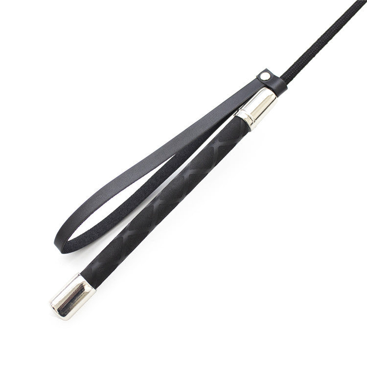 Horse Riding - Leather Riding Whip Fun Supplies Straight Whip Pointer Slave