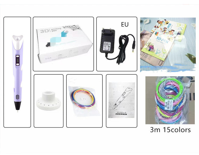 Children's 3D Printing Pen - Three-dimensional Brush Toy Set