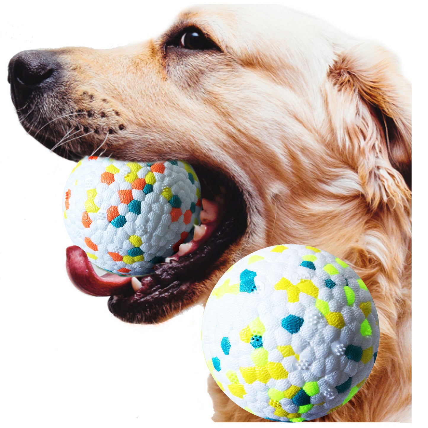 Pet Interactive Training Ball - Pet Chew toy,  Molar Tooth Cleaning Toys, Bite Resistant Dog Toys