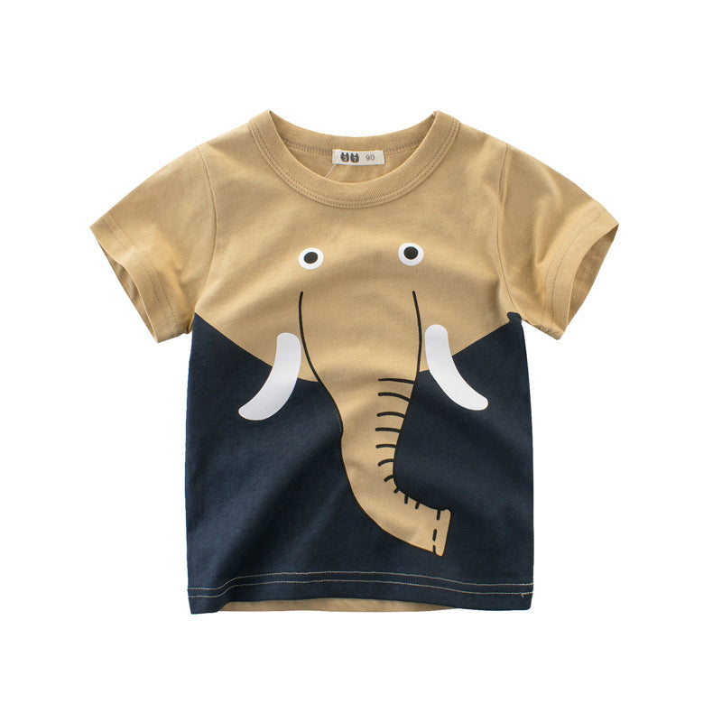 Children Short Sleeve T-shirt - Boy Half Sleeve Shirt