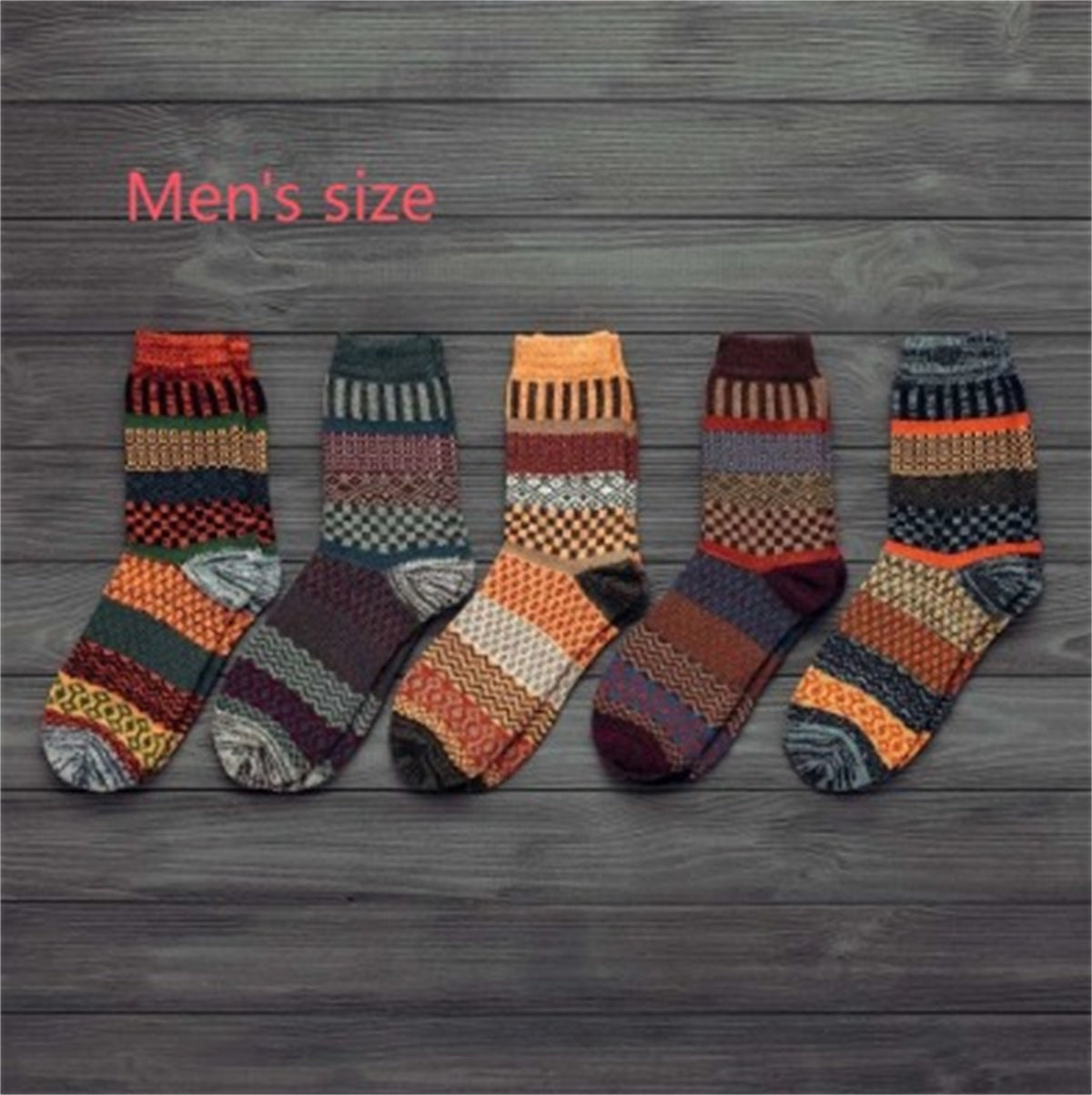 Winter Thick Warm Stripe Wool Socks