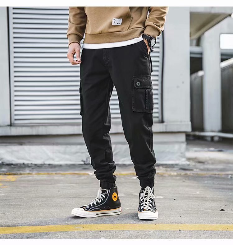 Men's American-style - Retro Casual Loose Cropped Pants