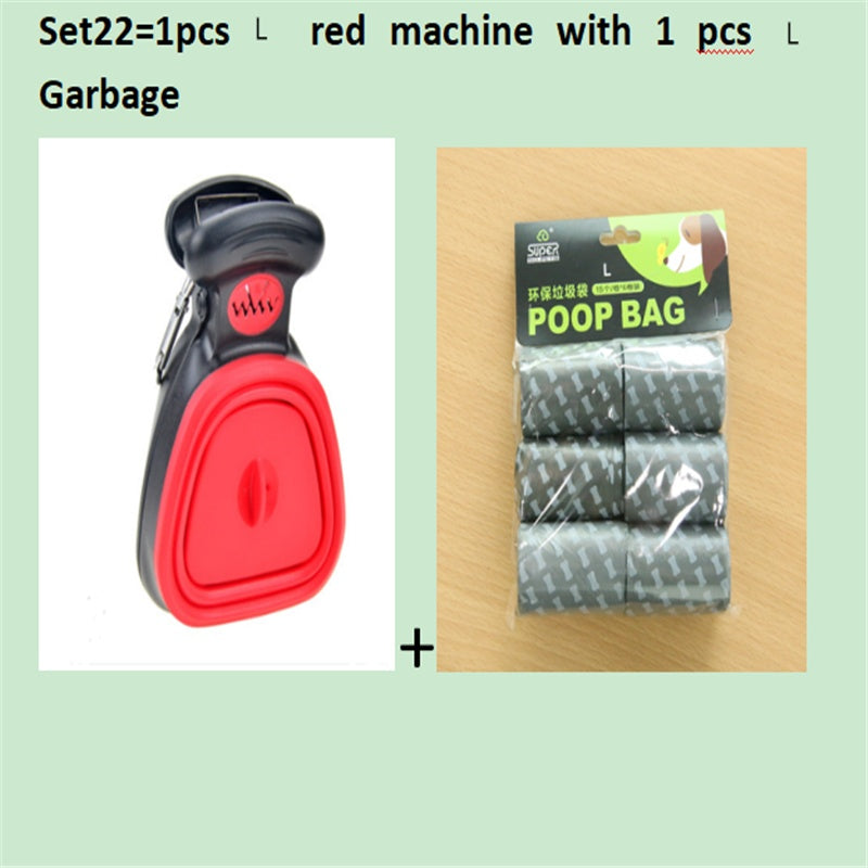 Dog Pet Travel Foldable Pooper Scooper With 1 Roll Decomposable bags
