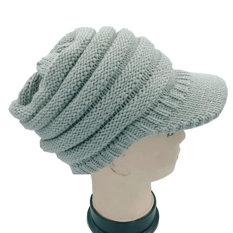 Woolen Knitted Cap - Ear protection cap