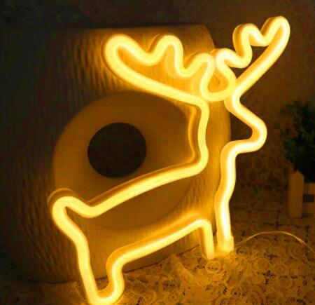 Room Decoration Night Light - LED Neon Lights, Acrylic Back Panel,