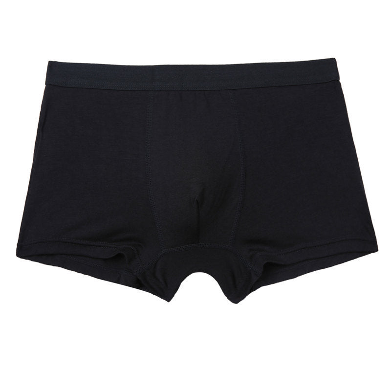 Pure Color Bamboo Fiber Men's Underwear