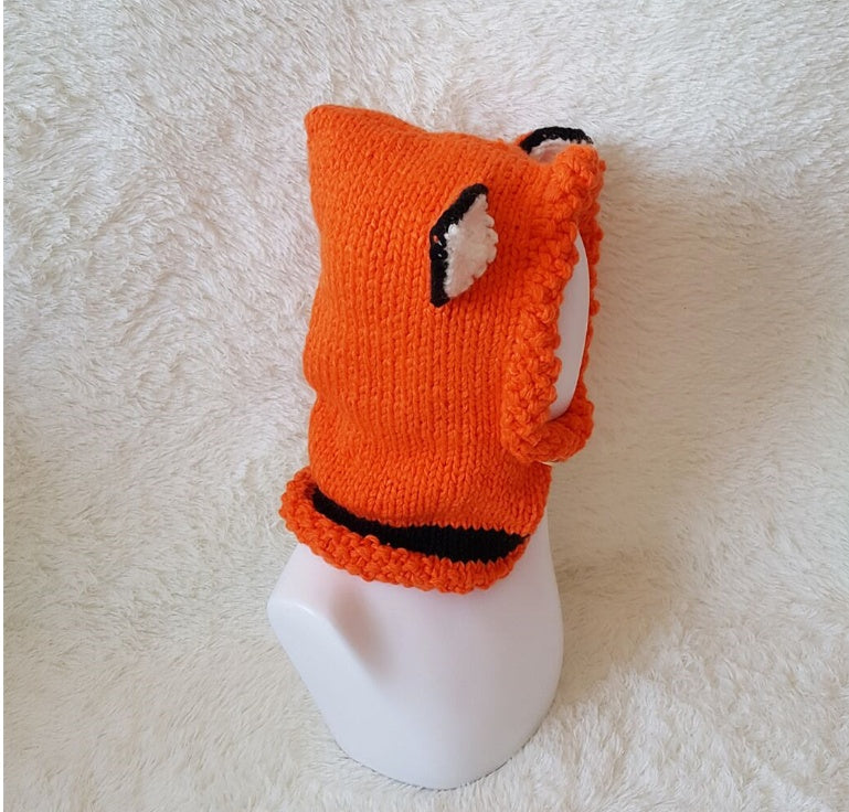 Beautiful Hand-Knitted Warm Earmuffs Cape Caps