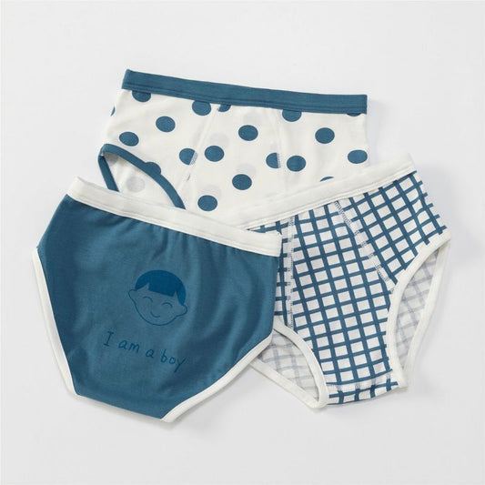 Children's Cartoon Simple Boxer - Children Cotton Underwear