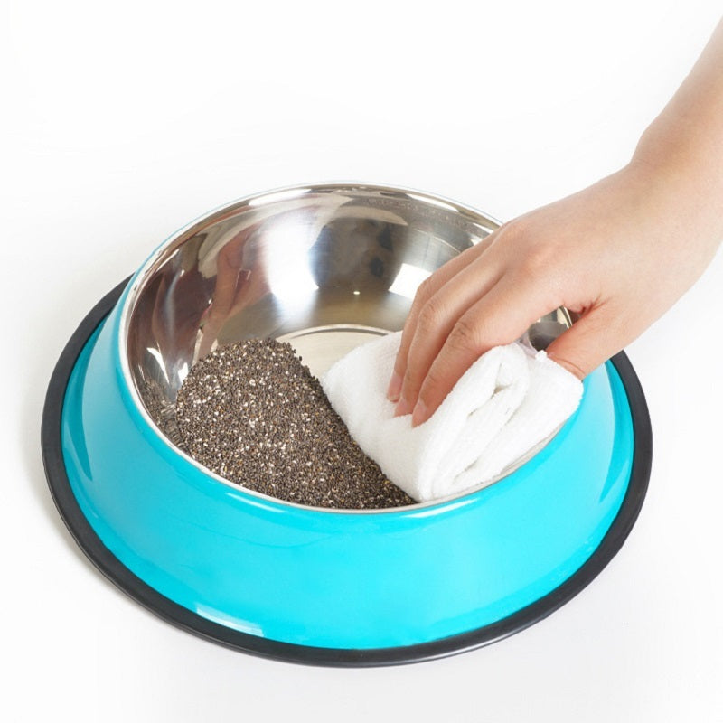 Premium Dual-Use Pet Bowl – Stainless Steel & Melamine Feeding Basin  pet bowl pet feeding basin - JumoShop