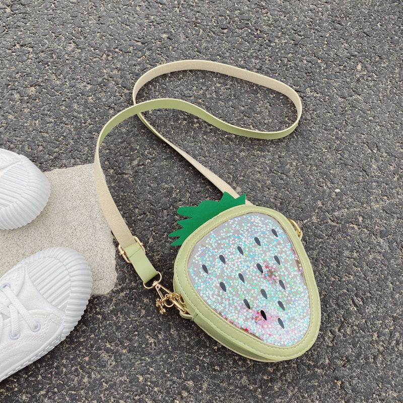 Summer Children's Shoulder Bag - Pineapple / Strawberry One Shoulder Jelly Bag