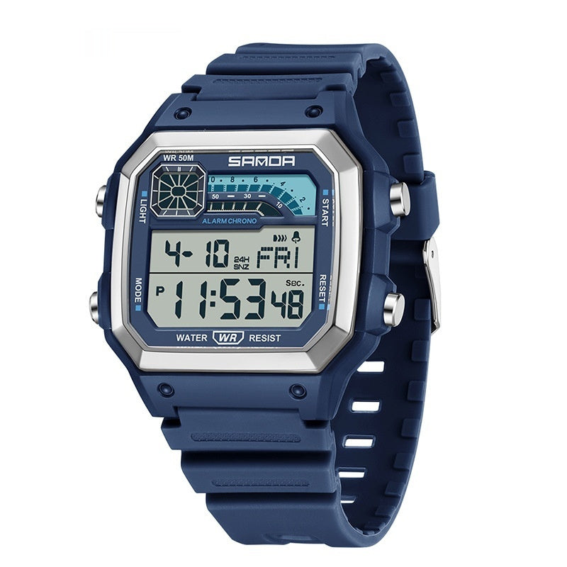 Electronic Watch - Luminous Waterproof Sports Men Thin Square