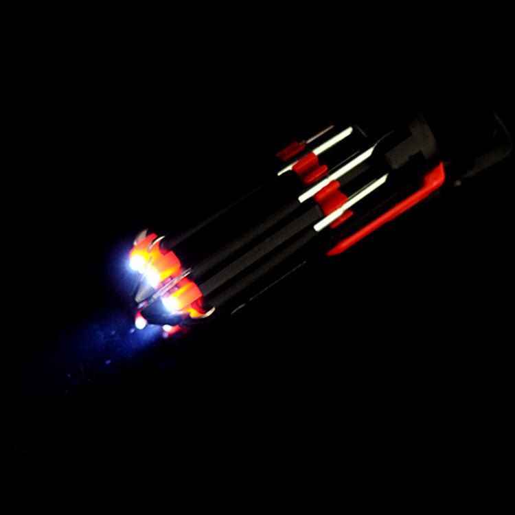 Car Supplies 8 In 1 Screwdriver With LED Flashlight - Car Portable Multifunctional Outdoor Tools
