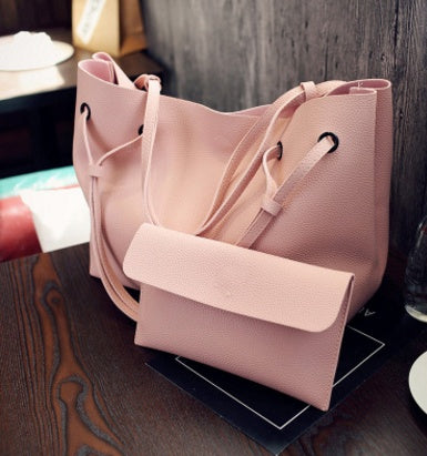 Fashion Shoulder Tote Bag - Two Piece Crossbody Bag