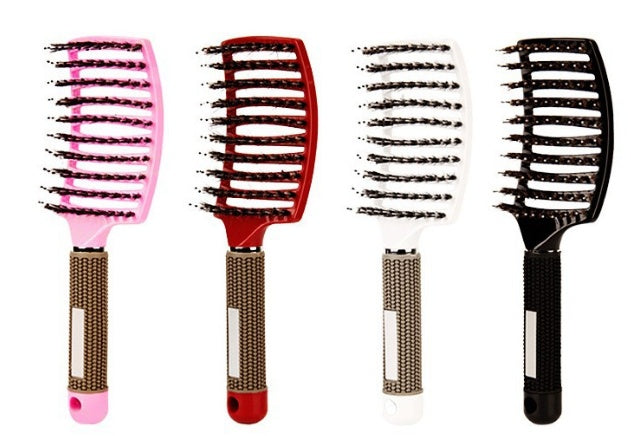 Hairbrush Anti Klit Brushy Haarborstel Women Detangler Hair Brush Bristle Nylon Scalp Massage Teaser Hair Brush Comb