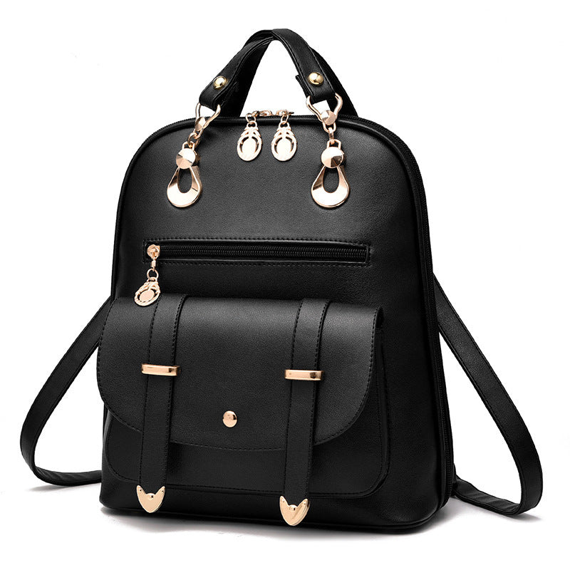 Female Bag - fashion leather dual-use backpack