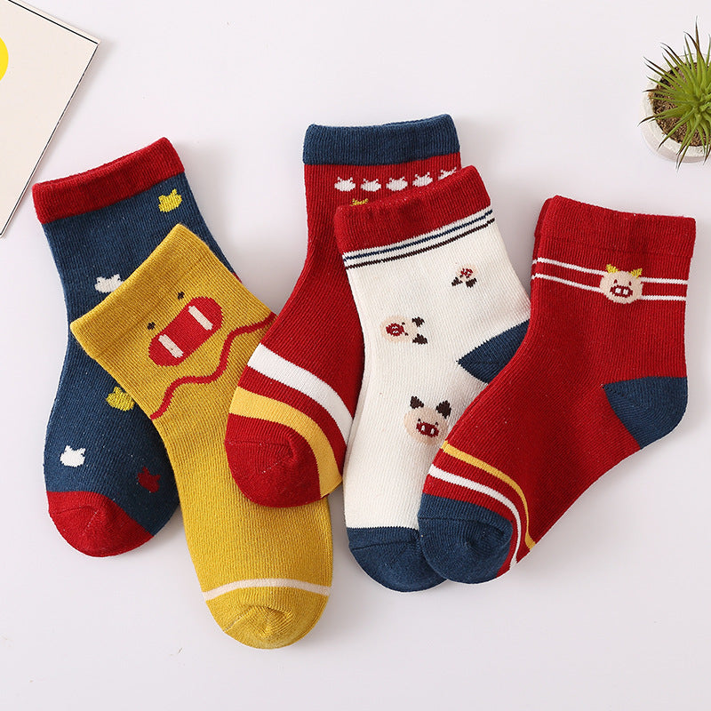 Children's Colorful Cotton Socks