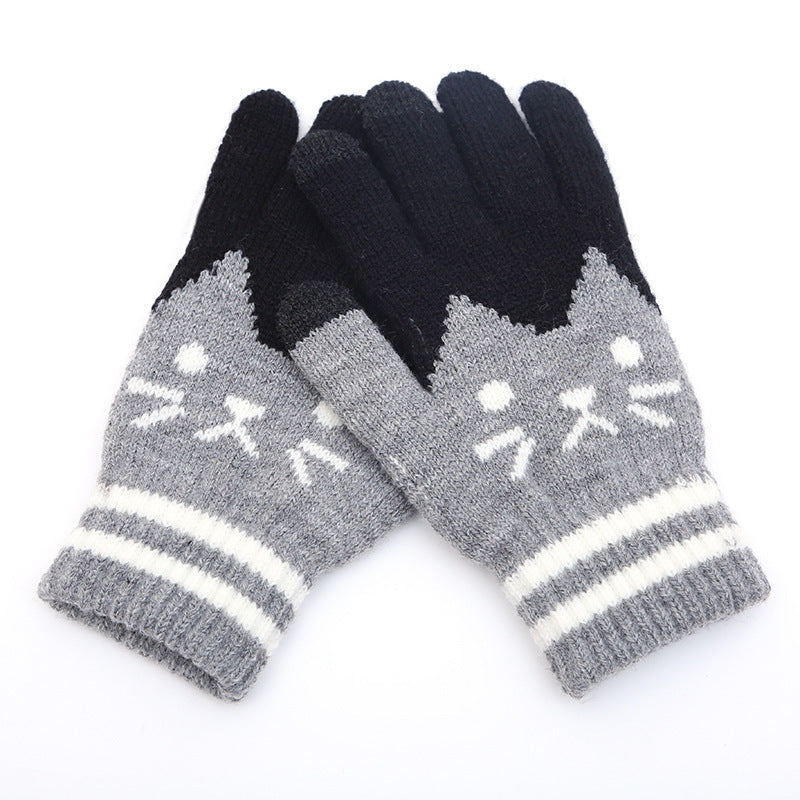 Couple Knitted Gloves Touch Screen Gloves