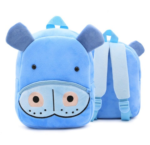 Children School Backpack - Cartoon Rainbow Design, Soft Plush Material For Toddler, Baby Girls Kindergarten Kids School Bags