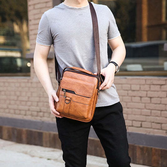 Men's Document Small Backpack - Casual Crossbody