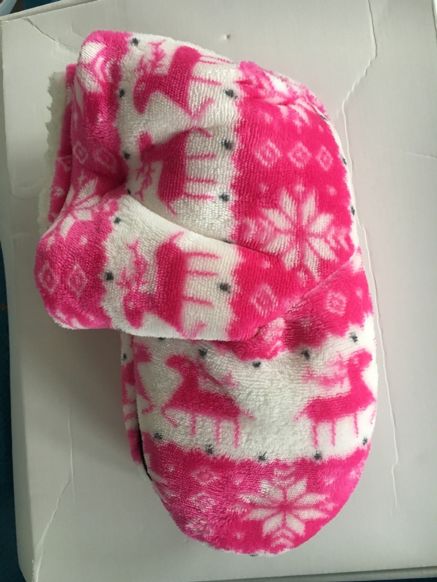 Christmas Elk Floor Shoes - Indoor Socks Shoes, Warm Plush House Slippers