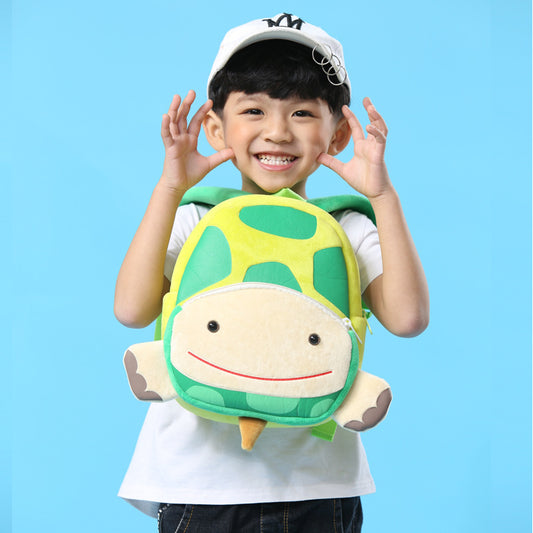 Cute Zoo Children's Schoolbag Backpack - Plush Animal Turtle