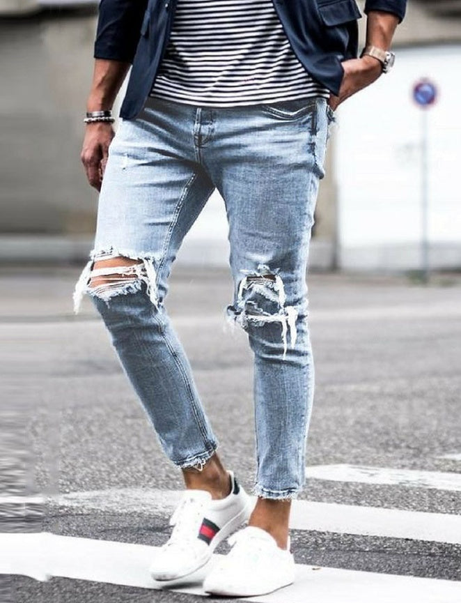 New Ripped Skinny Jeans for Men