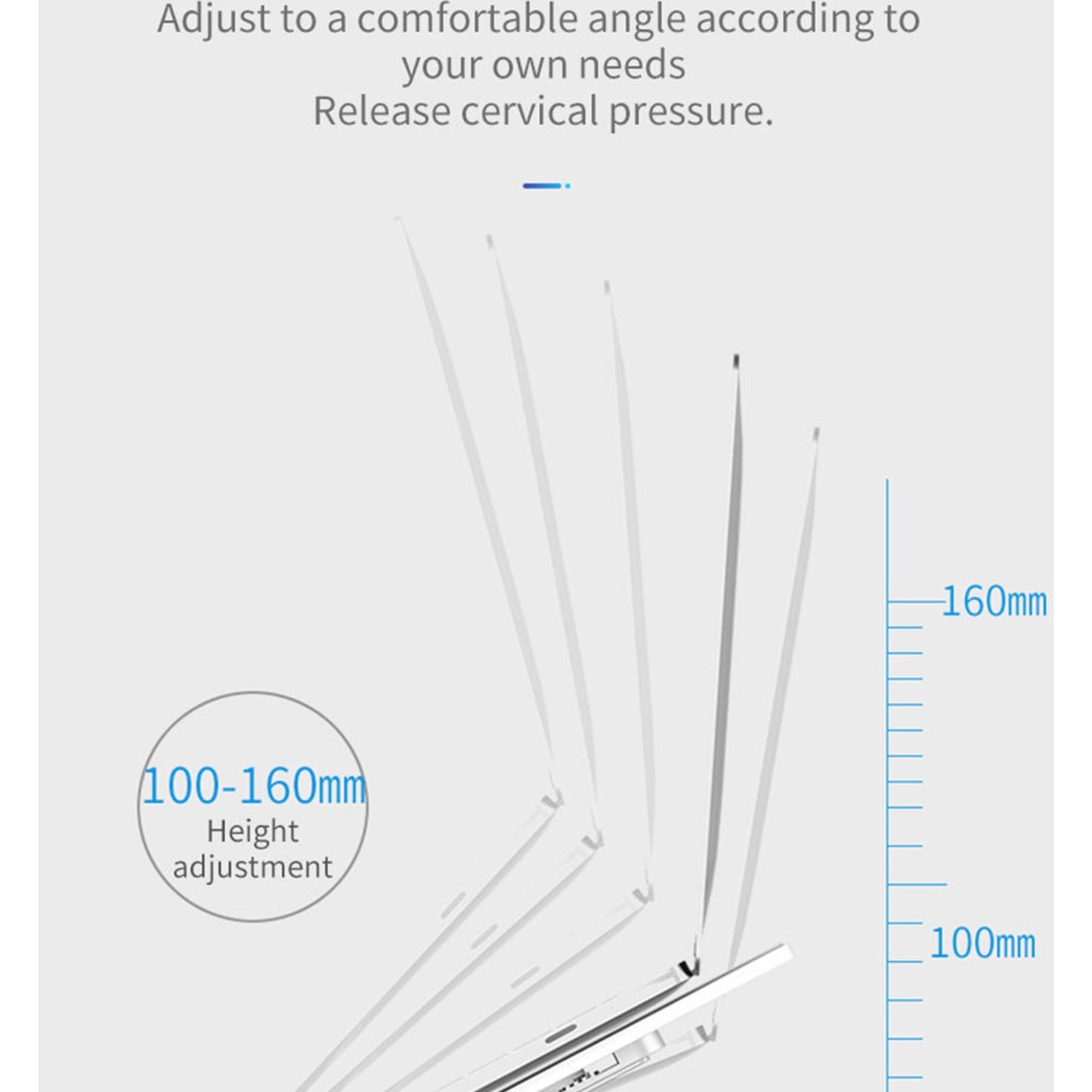Adjustable Non-slip Laptop Stand - Notebook Cooling Stand Portable For 11-17 Inch Tablet