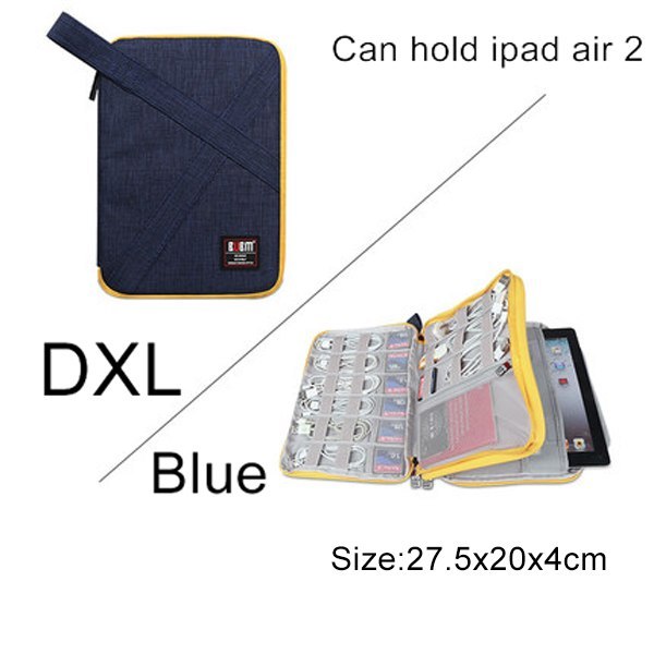 Universal Travel Cable Organizer - Electronics Accessories Cases Gadget Bag For USB, Phone, Charger and Cable, Fit for ipad - JumoShop