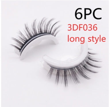 Reusable 3D Mink Lashes - Natural False Eyelashes Self Adhesive Glue Free Makeup Eyelash