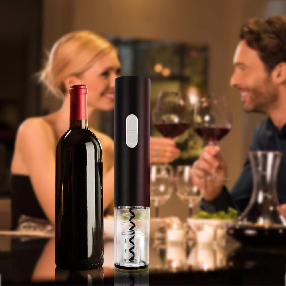 Electric Wine Opener – Automatic Corkscrew Bottle Opener Kit with Foil Cutter! Electric Wine Opener, Automatic Electric Wine Bottle Corkscrew Opener With Foil Cutter, Wine Bottle Opener Kit - JumoShop