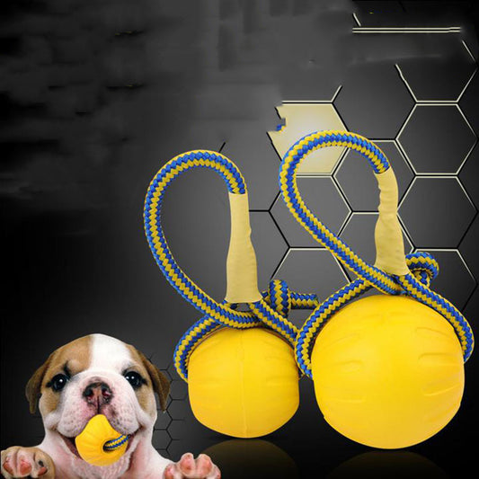 EVA Floating Pet Bite Resistant Ball With Rope - Pet Training Ball Chew Toys For Pet Supplies