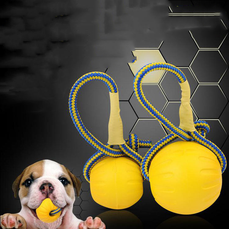 EVA Floating Pet Bite Resistant Ball With Rope - Pet Training Ball Chew Toys For Pet Supplies