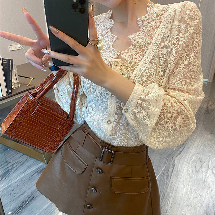 Classy Temperament Elegant Korean Fashion Blouse