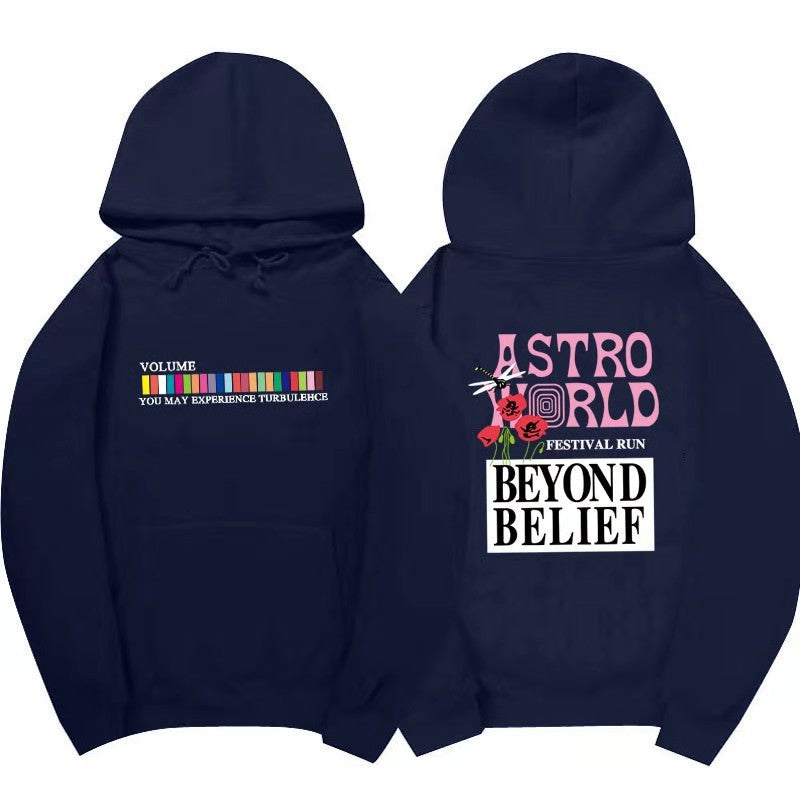 Multiple Colour Hip-hop Streetwear Hoodie