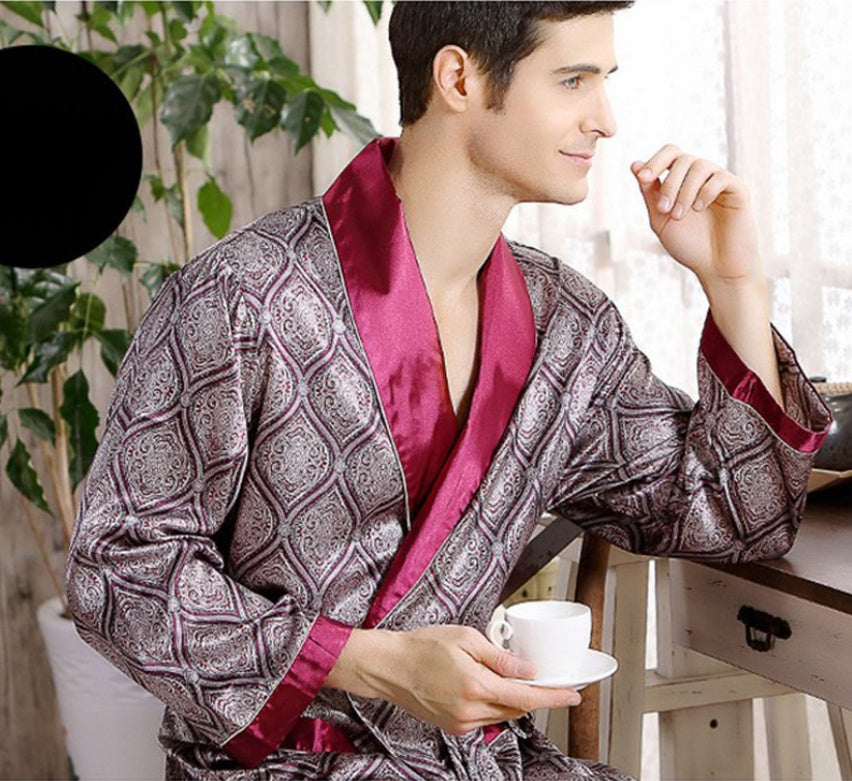 Men's Silk Nightgown - Summer Wear