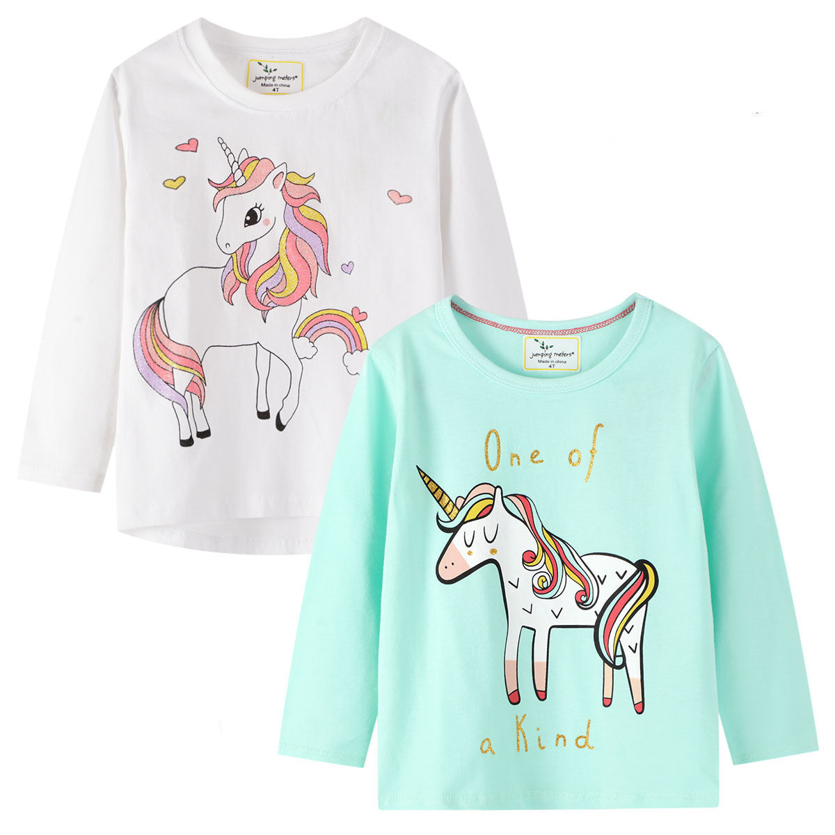 Girls' Unicorn Long-Sleeved T-Shirt