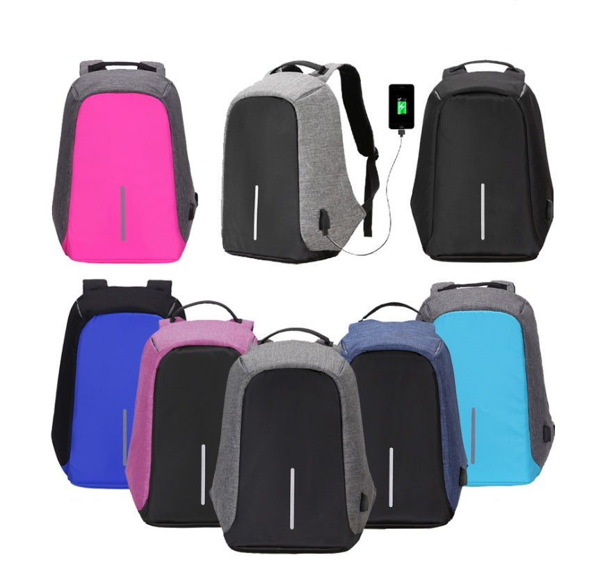 Multi-Functional Water Resistant USB Charging Computer Notebook Backpack