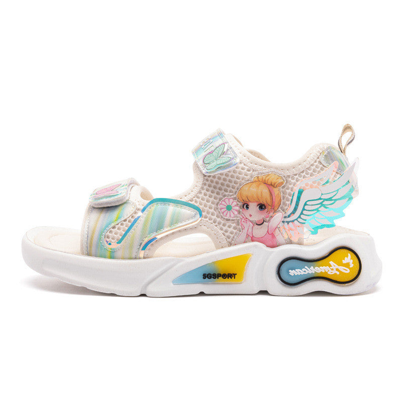 Harpy Bear Kids' Sandals - Sunshine Princess Shoes Girls' Sandals Cute Cartoon Breathable Slippers