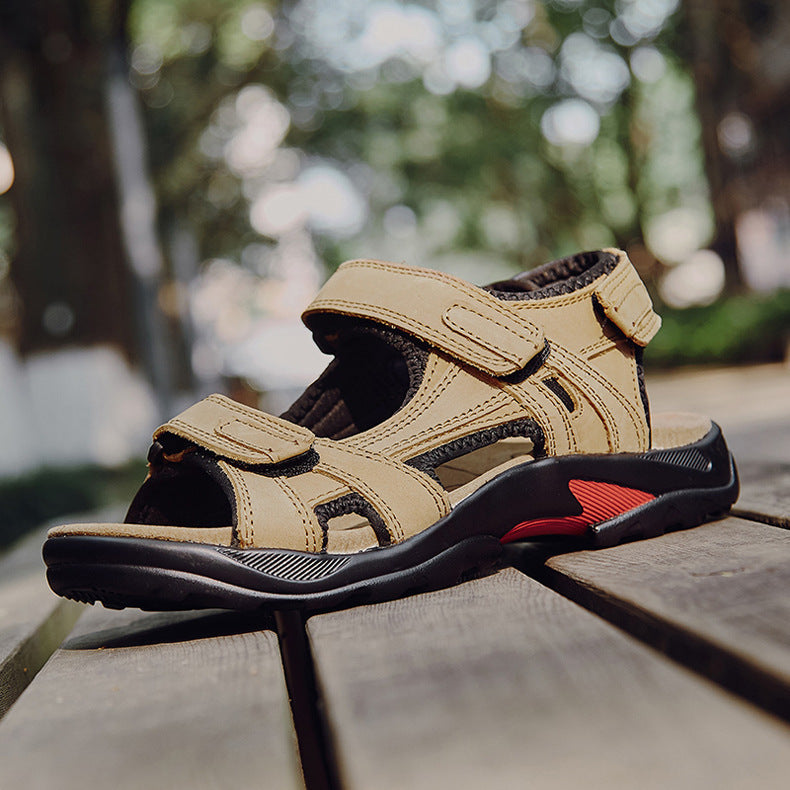 Outdoor Sandals - Beach Leather Roman Sandals