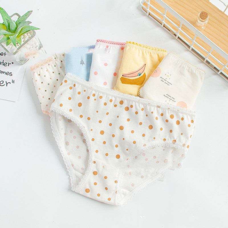 Multi-fancy Floral Triangle Children's Underwear