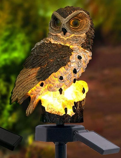 Outdoor Solar Owl Garden Light - Outdoor LED Lawn Lamp For Garden Decoration Waterproof Christmas Lights Outdoor Solar Lamp Post