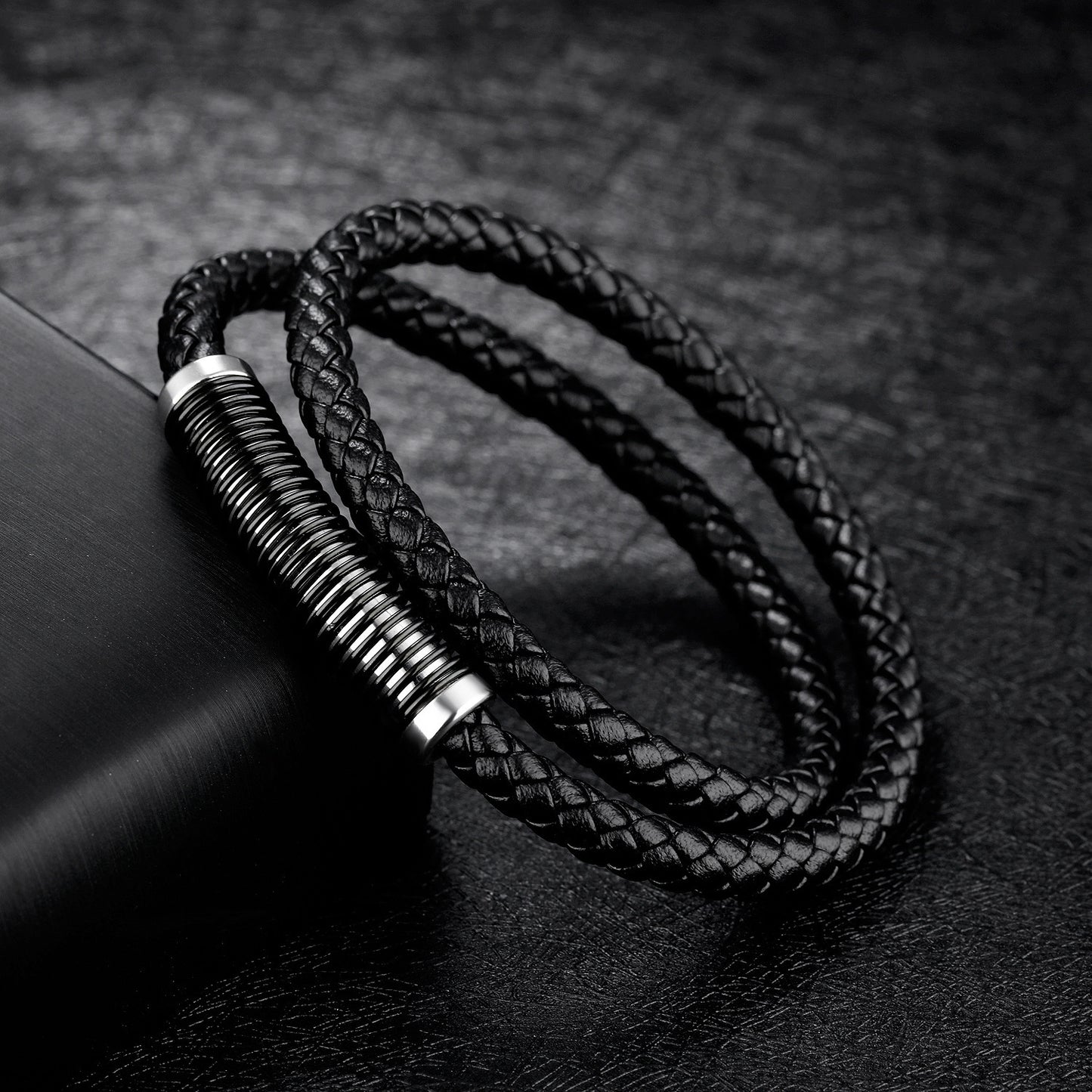 Vintage Cowhide Double Bracelet