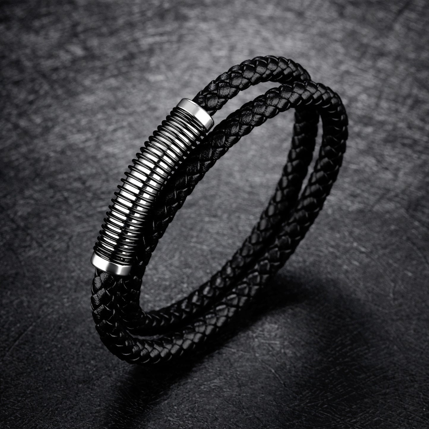 Vintage Cowhide Double Bracelet