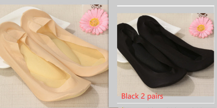 3D Arch Foot Massage Health Care Women Socks - Summer Socks Ice Silk Socks Invisible Slippers Feet Care